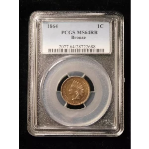 1864 1C Bronze, RB (3)