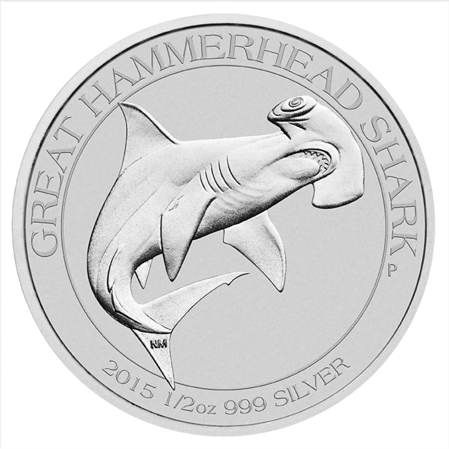 2015 1/2oz Perth Mint Silver Hammerhead Shark (2)