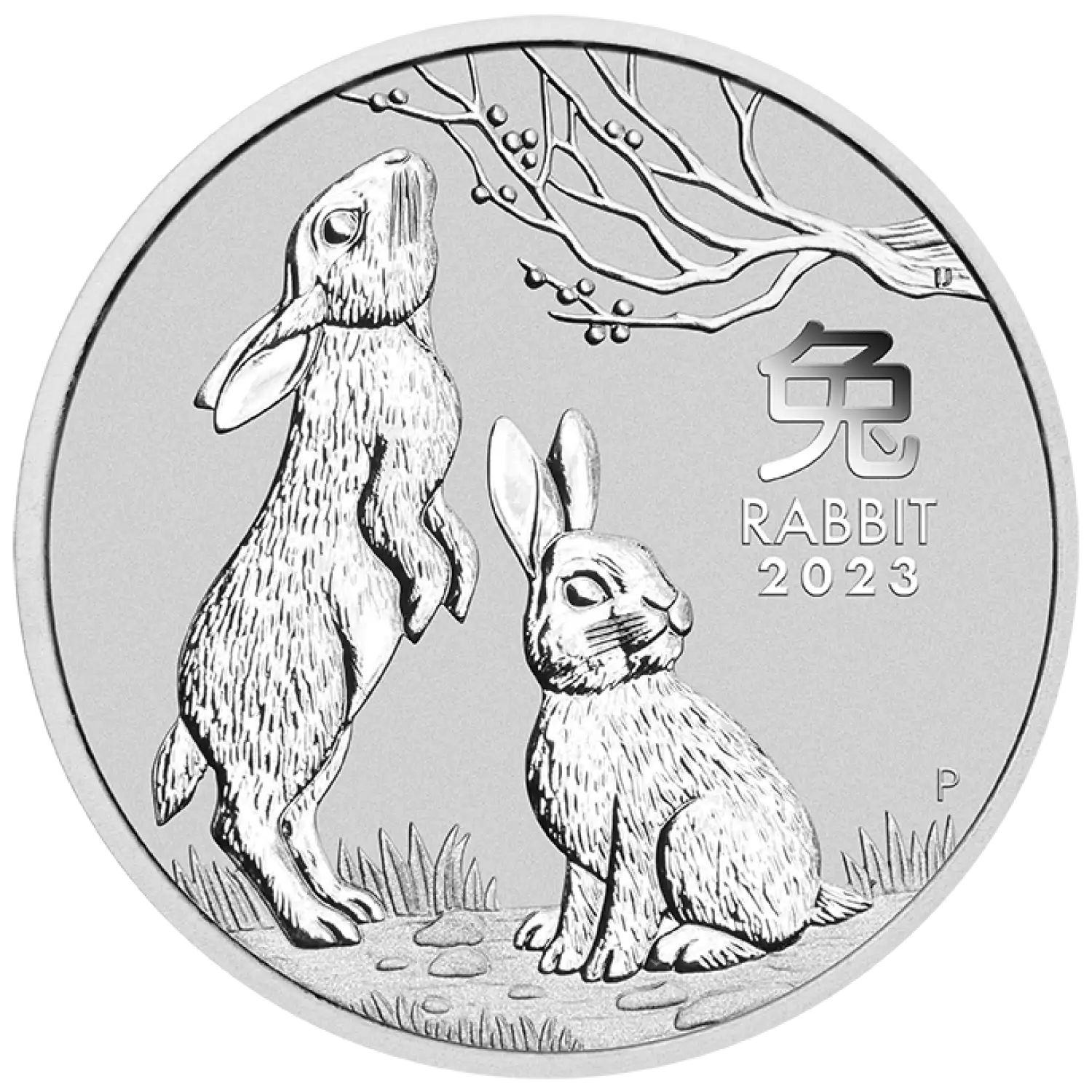 2023 2oz Perth Mint Lunar Series: Year of the Rabbit Silver Coin (2)