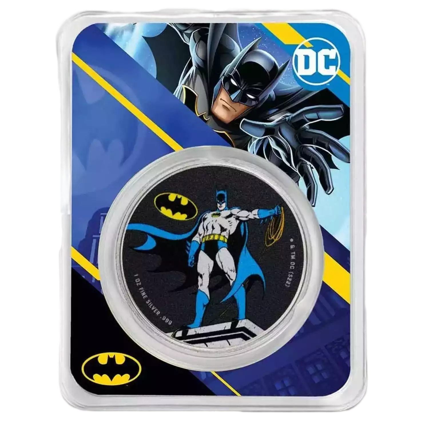 2023 Samoa 1 oz Silver DC Comics Batman Colorized with TEP (2)