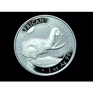 2023 Somalia African Wildlife Elephant Silver 1 oz Coin  (3)