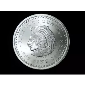 5 oz Silver .999 Aztec Calendar Round