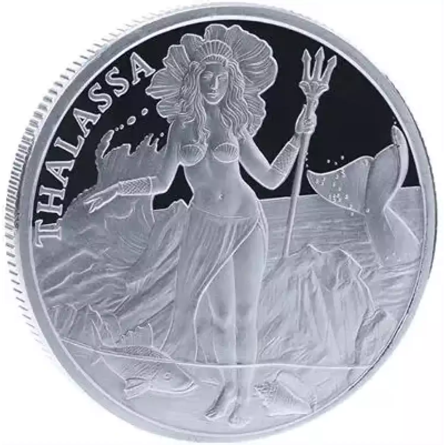 Trident Silver Thalassa Goddess of The Sea 1 oz .999 Silver Round (2)